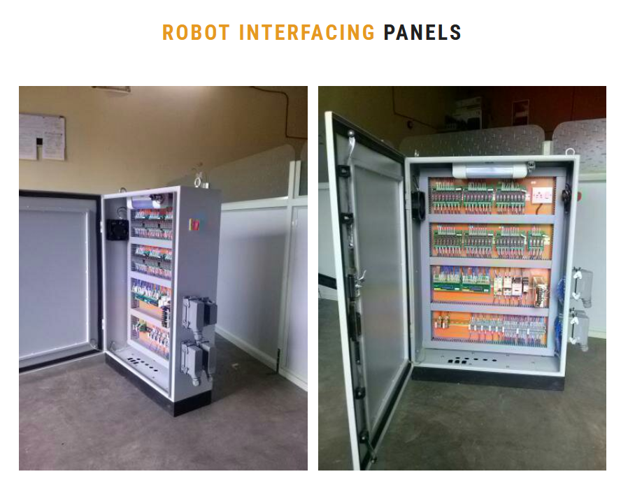 Robot interfacing control panel