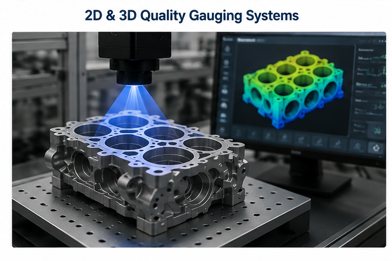 2D & 3D Quality Gauging Systems industrial automation solution